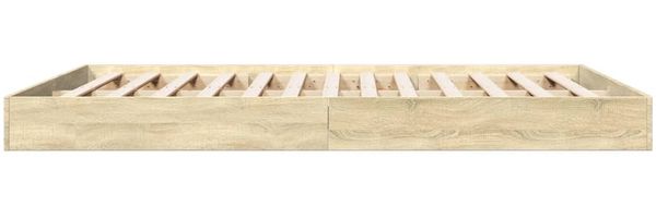 vidaXL Bettgestell ohne Matratze Sonoma-Eiche 160x200 cm Holzwerkstoff 842009 Bild 5