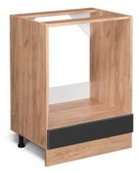 Vicco Küchenschrank Küchenzeile R-Line, Anthrazit Hochglanz, Herdumbauschrank 60 cm, ohne AP Bild 6