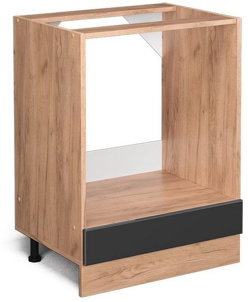 Vicco Küchenschrank Küchenzeile R-Line, Anthrazit Hochglanz, Herdumbauschrank 60 cm, ohne AP Bild 5