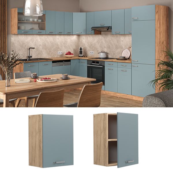 Hängeschrank R-Line Blau-Grau 45 cm Vicco Bild 2