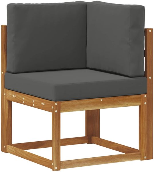 vidaXL Outdoor-Sofagarnitur mit Kissen 10 pcs Natur und Anthrazit 3385568 Bild 3