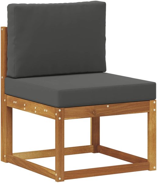 vidaXL Outdoor-Sofagarnitur mit Kissen 10 pcs Natur und Anthrazit 3385568 Bild 4