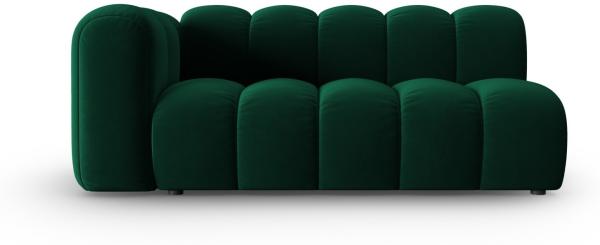 Micadoni Modulares Sofa Lupine 3-Sitzer Links Samtstoff Salvador Flaschengrün