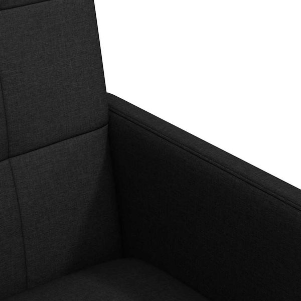 vidaXL Esszimmerstühle mit Rollen 2 pcs Schwarz 58 x 65 x 94 cm Stoff 42017831 Bild 7