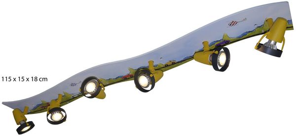 Coole Strahlerleiste XXL 6 Spots schwenkbar Deckenstrahler für optimales Licht Bild 2