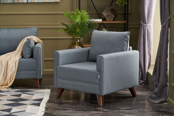1-Sitzer-Sofa, 'Bella', 85 x 81 x 82, Blau