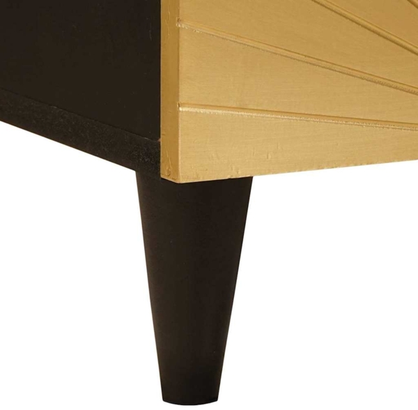 vidaXL Nachttisch 2 pcs Schwarz und Gold 40 x 33.5 x 46 cm 4017827 Bild 8