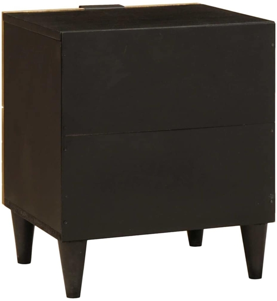 vidaXL Nachttisch 2 pcs Schwarz und Gold 40 x 33.5 x 46 cm 4017827 Bild 5
