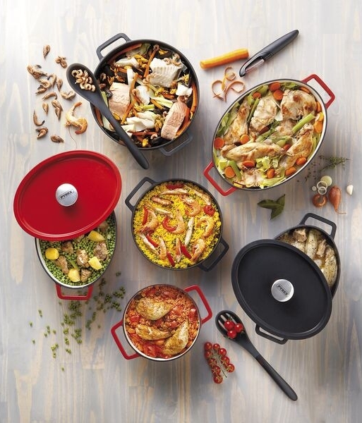 PYREX Slow Cook Bratentopf rund, mit Deckel, ø: 280 mm, grau Bild 2