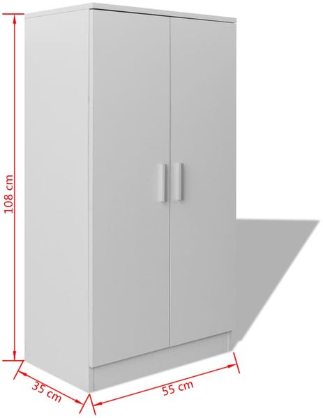vidaXL Schuhschrank mit 7 Fächern Weiß 243062 Bild 7