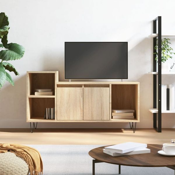 vidaXL TV-Schrank Sonoma-Eiche 100x35x55 cm Holzwerkstoff 831319