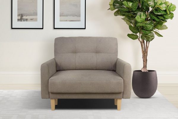Home affaire Sessel TRIPLO Relaxsessel mit Wellenunterfederung, Maße B/T/H: 95/100/89 cm, Polstersessel mit Steppung im Rückenkissen, hohe Qualität