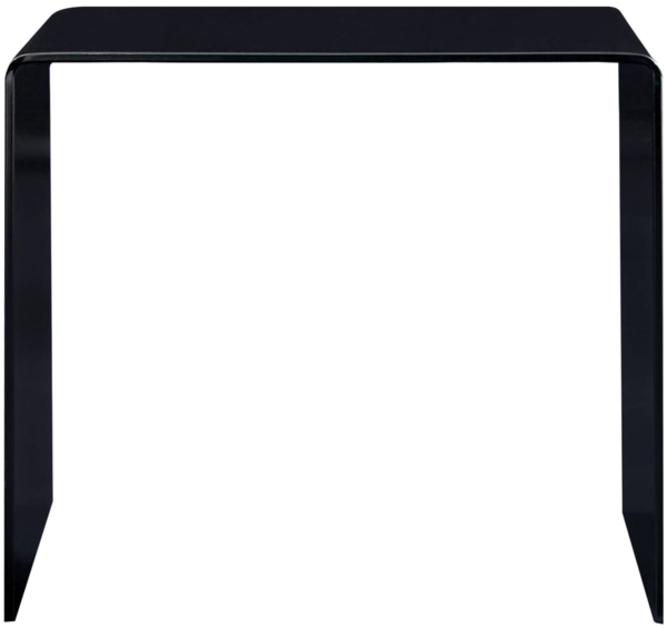vidaXL Couchtisch Schwarz 50x50x45 cm Hartglas 284723