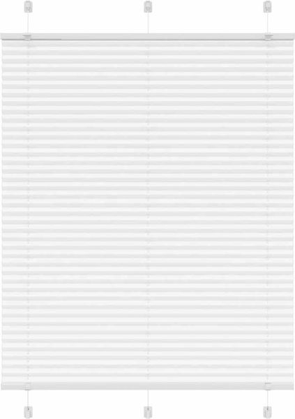 vidaXL Plissee Weiß 110x150 cm Stoffbreite 109,4 cm Polyester 4015502
