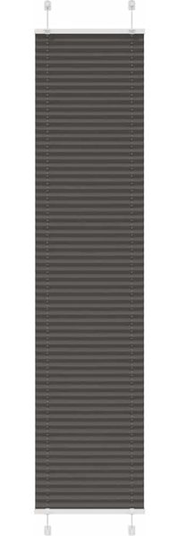 vidaXL Plissee Schwarz 50x200 cm Stoffbreite 49,4 cm Polyester 4015150