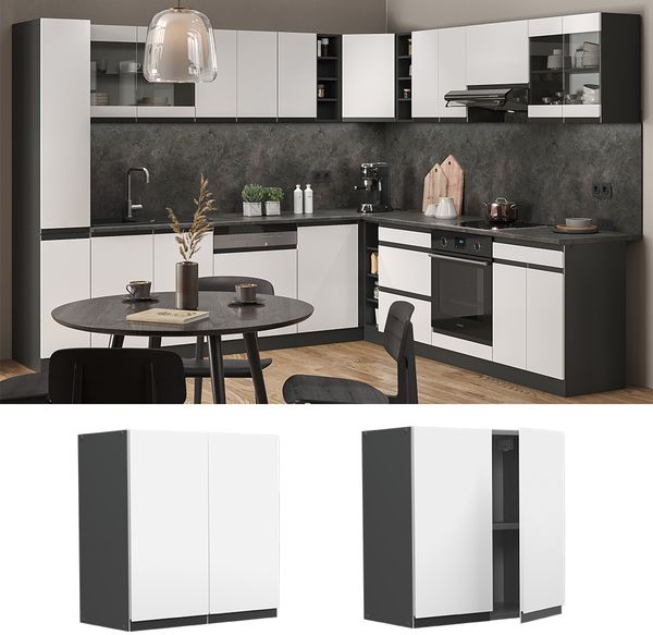 Hängeschrank R-Line Weiß 60 cm J-Shape Vicco Bild 2