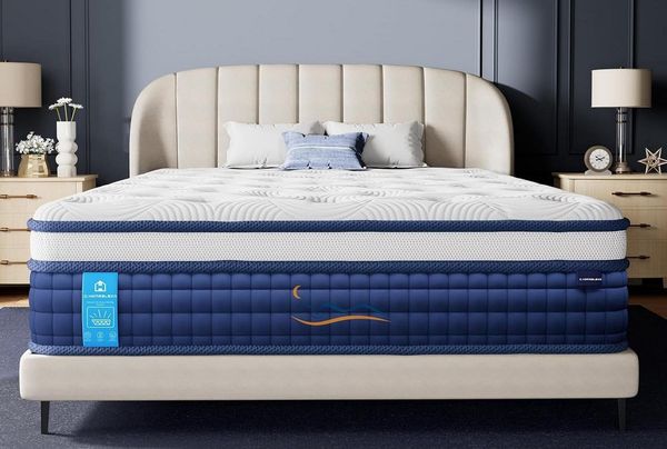Boxspringmatratze Gel Memory Schaum Taschenfederkern Matratze, 90/120/140 x 200 x 26 cm, Patbrela