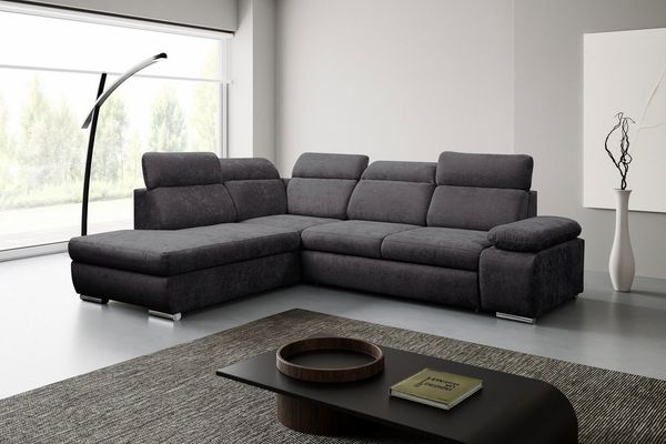 WERK2 Ecksofa Alicante Cord, inkl. Bettfunktion & Bettkasten, Breite 280cm, L-Form