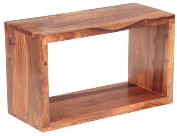 Wandregal Gani 50x30x22 aus Sheesham-Holz