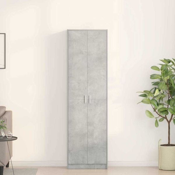 vidaXL Kleiderschrank Beton Grau 55 x 25 x 189 cm Holzwerkstoff 3334011