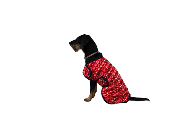 Horse Guard Weihnachten Hundedecke Hundemantel Weihnachtsoutfit rot Hund Pullie