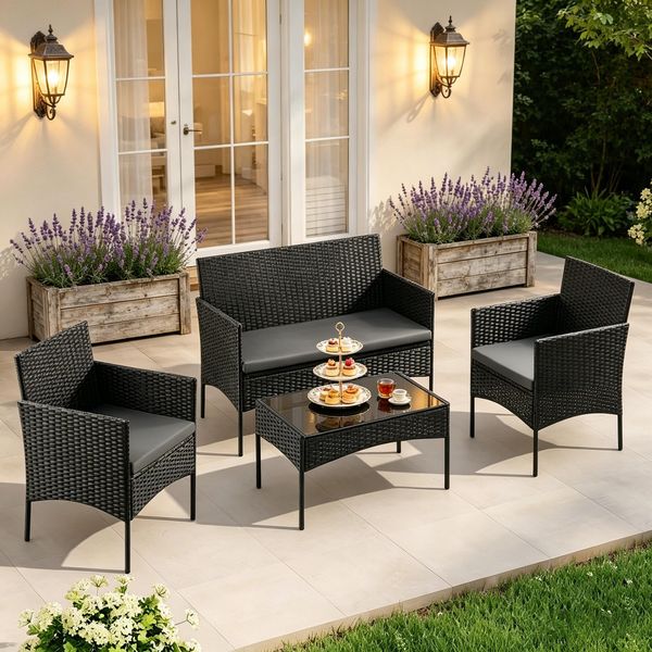 Elegante Außenmöbel Set,Gartenmöbel Set,Gesprächsmöbel Set,Balkonmöbel Set