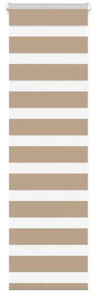vidaXL Doppelrollo Sandbraun 40x100 cm Stoffbreite 35,9 cm Polyester 4014509
