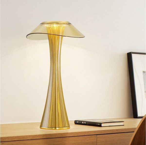 Nettlife LED Nachttischlampe Nachttisch Lichtsteuerung Touch Roségold, Dimmbar, LED fest integriert, Kaltweiß, Neutralweiß, Warmweiß, Schlafzimmer Kinderzimmer