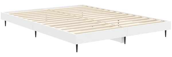 vidaXL Bettgestell Weiß 140x190 cm Holzwerkstoff 832277 Bild 5