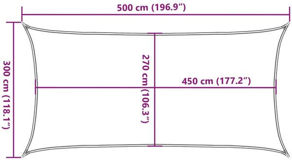 vidaXL Sonnensegel 160 g/m² Rechteckig Sandfarben 3x5 m HDPE 4002041 Bild 10