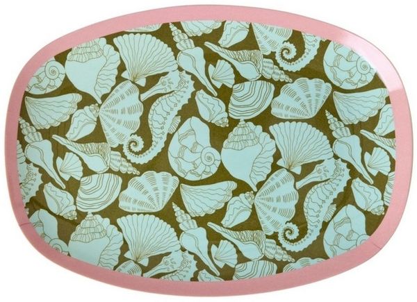 rice Tablett Melamin Tablett oval Snackteller Teller