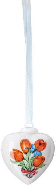 Hutschenreuther Porzellan-Mini-Herz Frühlingsgrüsse Tulpen