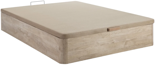 Vente-unique - Set aus Bettgestell mit Bettkasten + Taschenfederkernmatratze & Topper - 160 x 200 cm - Stärke 29 cm - Holzfarben hell - CANTERBURY von YSMÉE Bild 7