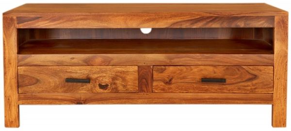 Fernsehtisch Rami 120x50x45 aus indischem Sheesham-Massivholz