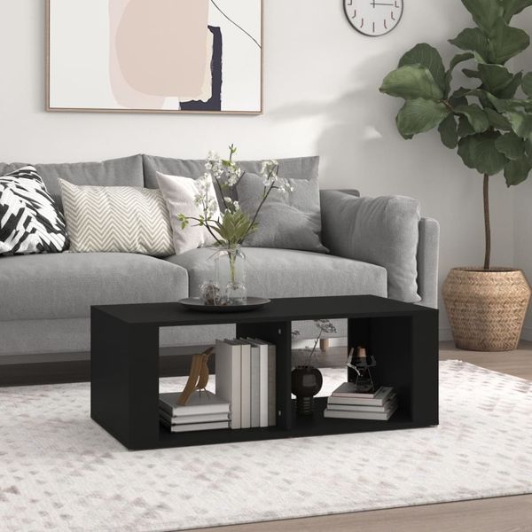vidaXL Couchtisch Schwarz 100x50x36 cm Holzwerkstoff 816521