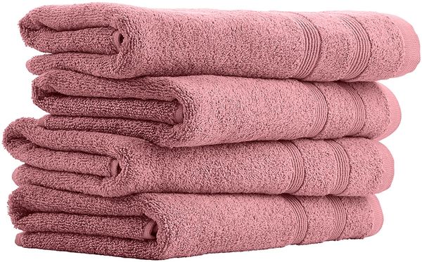 Uncover by Schiesser Duschtuchset Brooklyn - 2-teilig - 70 x 140 cm - Malve
