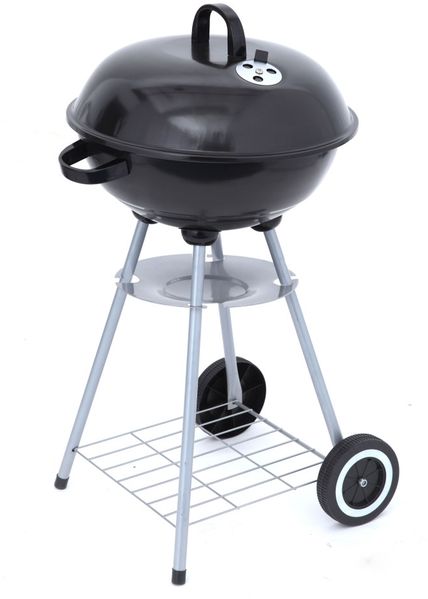 Tepro 'Key West' Holzkohlegrill, Edelstahl Schwarz, 44 x 44 x 72 cm