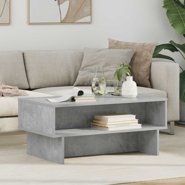 vidaXL Couchtisch Beton Grau 80 x 46 x 35 cm Holzwerkstoff 8000223