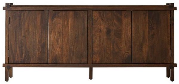 Tikamoon Sideboard Arko Sideboard aus massivem Mangoholz 190 cm