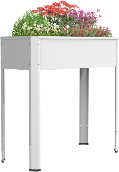 VCM Blumentöpfe Balora 921113 Weiß H. 88 x B. 80 x. T. 35 cm