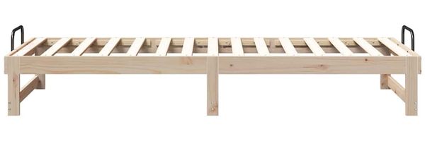vidaXL Bettrahmen Braun 80 x 200 cm Massives Kiefernholz 873148 Bild 6