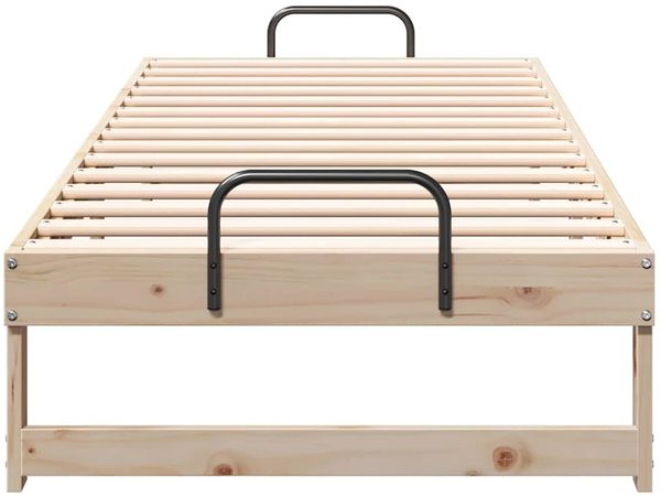 vidaXL Bettrahmen Braun 80 x 200 cm Massives Kiefernholz 873148 Bild 5