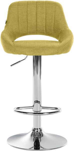 Barhocker SEGAD - Stoff Grün 46.5x48x85 cm Silber | Barstuhl Mit Lehne Tresenhocker Tresenstuhl Kneipenhocker Kneipenstuhl Bild 8