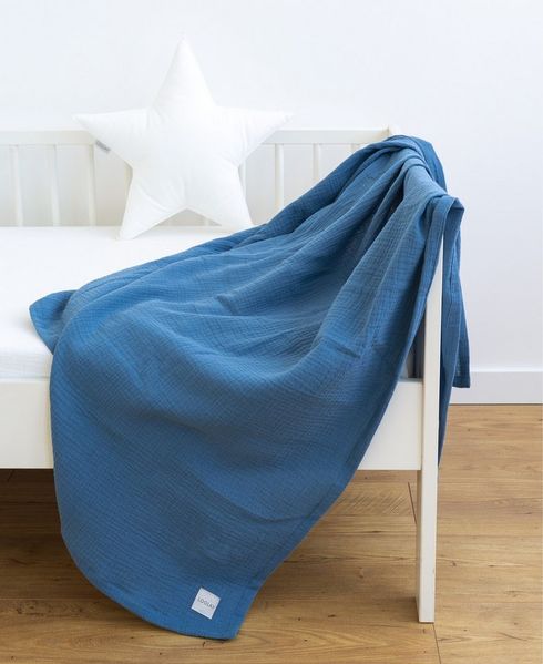 Babydecke Babydecke Musselin Baumwolle Tagesdecke Decke 95x95 120x120 150x200 cm, Loolay, LOOLAY Musselin Tagesdecke, atmungsaktiv, weich & leicht!