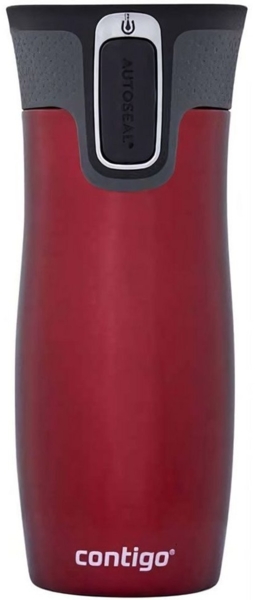 CONTIGO Isolierflasche Contigo Thermobecher West Loop Edelstahl Isolierbecher 470 ml Fb. Red
