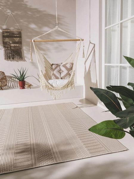 benuta Outdoorteppich Naoto, rechteckig, Höhe: 6 mm, In- & Outdoorteppich, Robust für Garten, Terrasse, Balkon, Küche