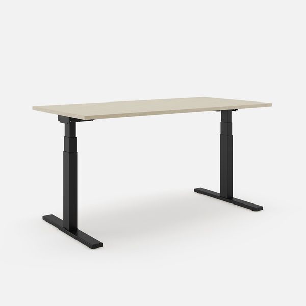 SLS 670 PRO Schreibtisch - 160 , Eiche , Schwarz