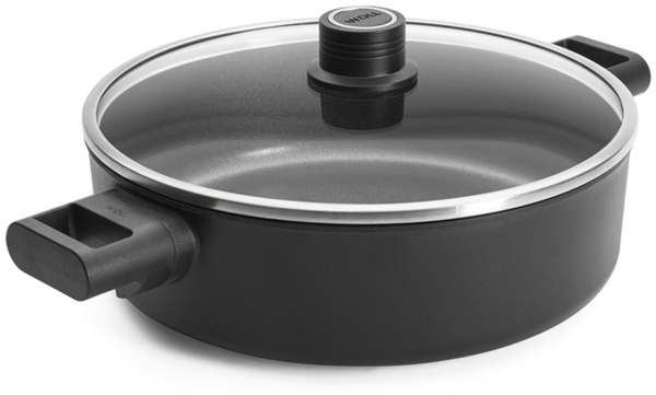 Woll Eco Logic Induktion Gusskasserolle rund inkl. Glasdeckel, 28 cm, 4,8 L