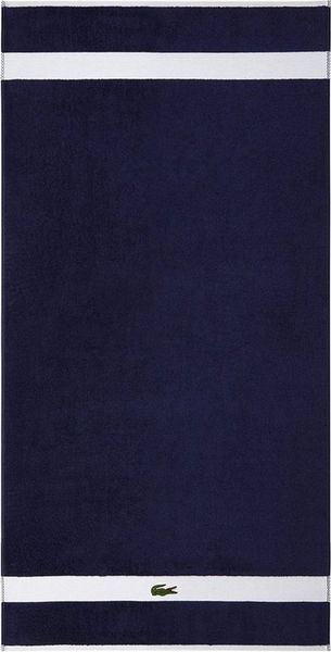 Lacoste Duschtuch L CASUAL, (1-St), mit Aufnähern