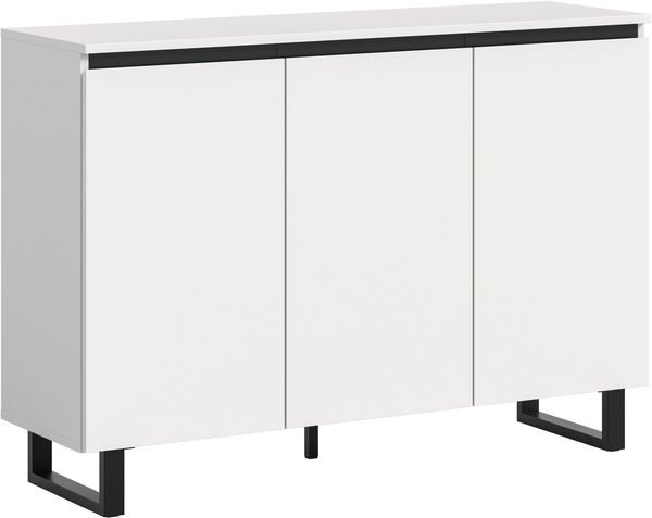 Home affaire Sideboard TOMA, Breite: 120 cm, mit Metall-Kufen-Fuß, 3 Türen, 3 Einlegeböden, Anrichte, Kommode, Schrank, Board, Higboard